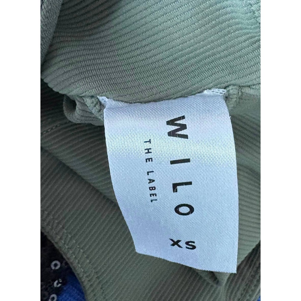 Wilo The Label Base Ribbed Longline Racerback Sports Bra Athleisure Yoga Workout - Picture 5 of 6
